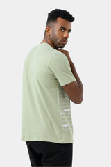 Mint Green Crew Neck Printed T-shirt