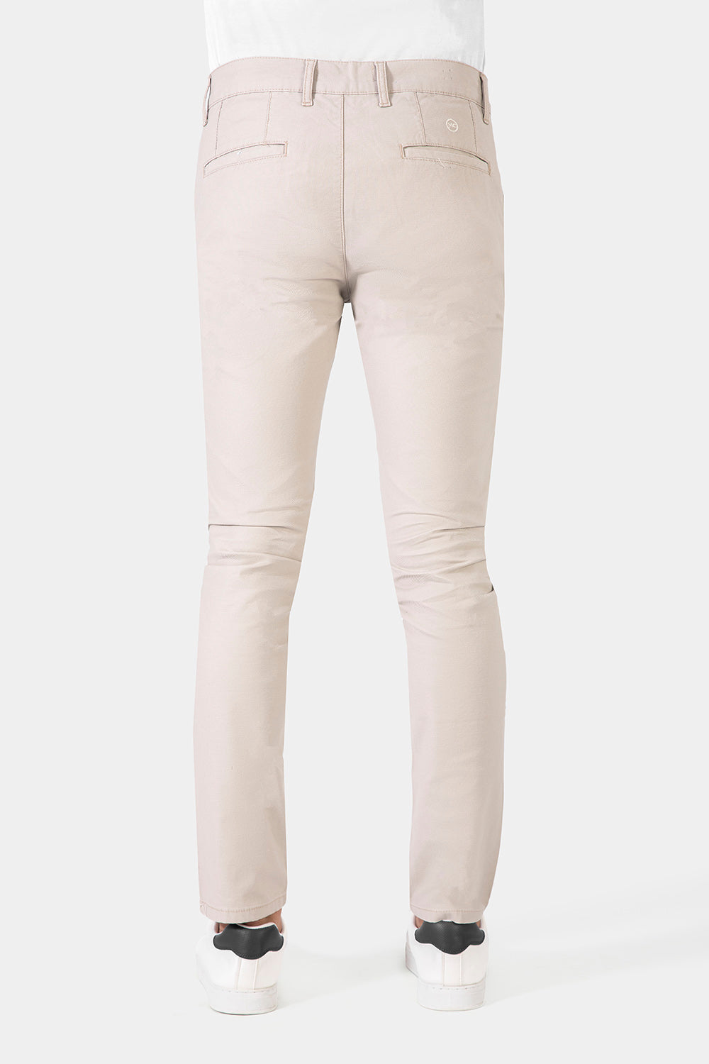 Beige Slim Fit Chino Pants