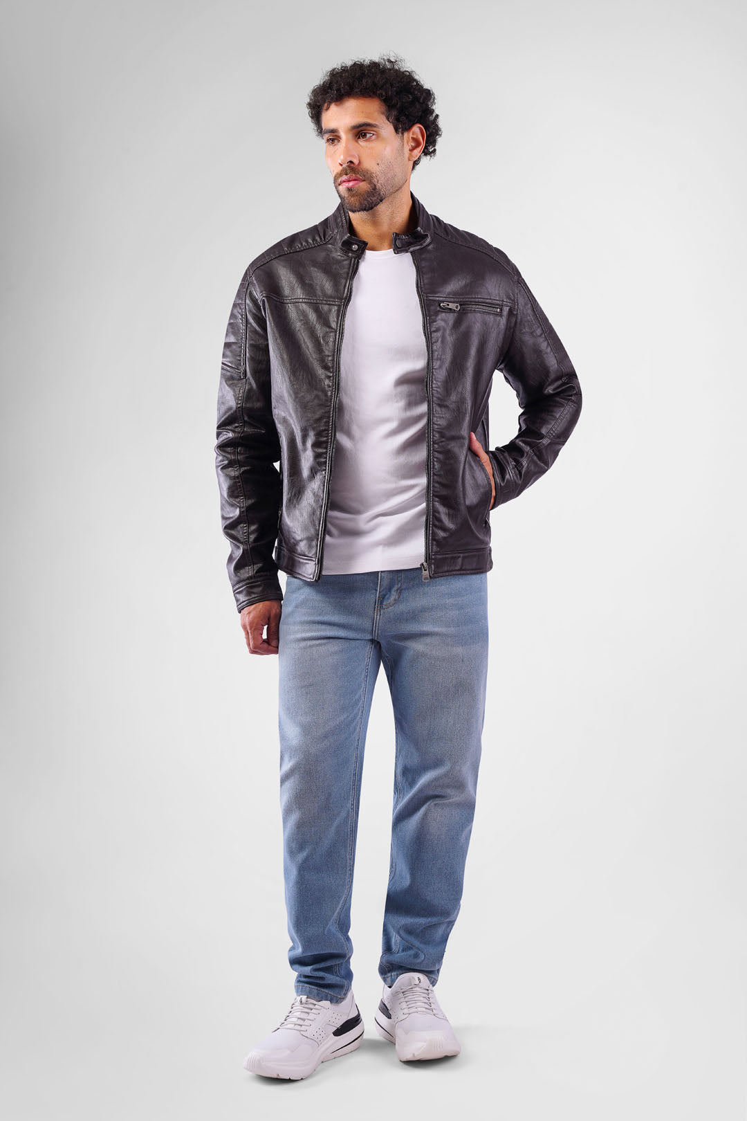 Slim Fit Leather Jacket