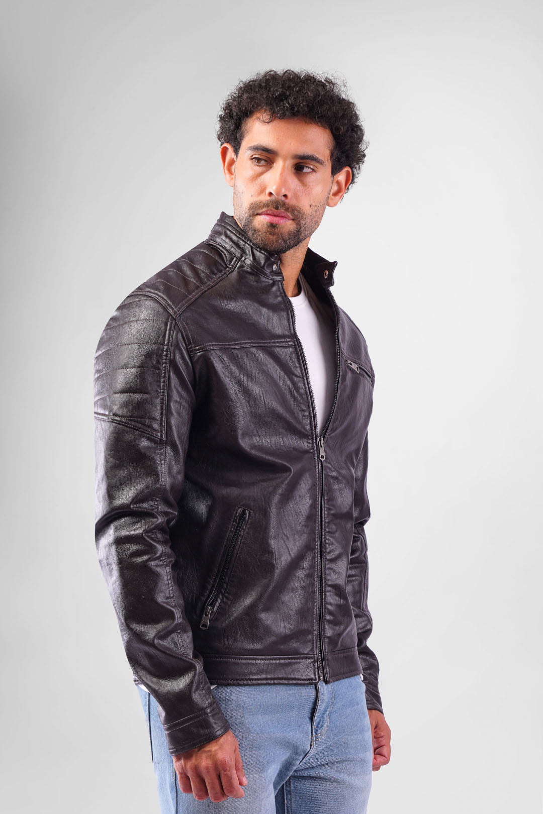 Slim Fit Leather Jacket