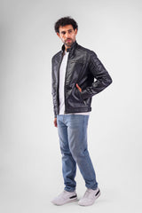 Slim Fit Leather Jacket