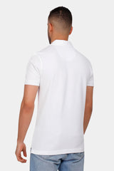 white zipper polo shirt