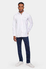 white soft oxford slim fit shirt