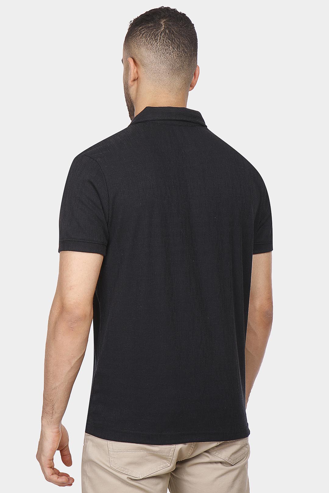 Black Basic Polo Shirt