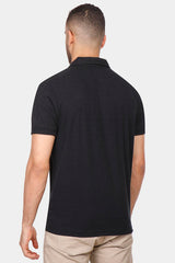 Black Basic Polo Shirt