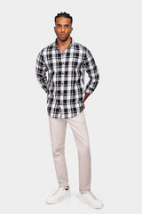 Black Checked Slim Fit Shirt