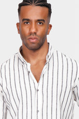 Black Striped Slim Fit Shirt