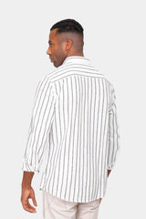 Black Striped Slim Fit Shirt