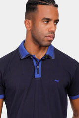 navy polo shirt