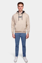 Beige Over Size Hoodie Sweatshirt