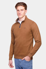 Camel Zipper Sweatshirt