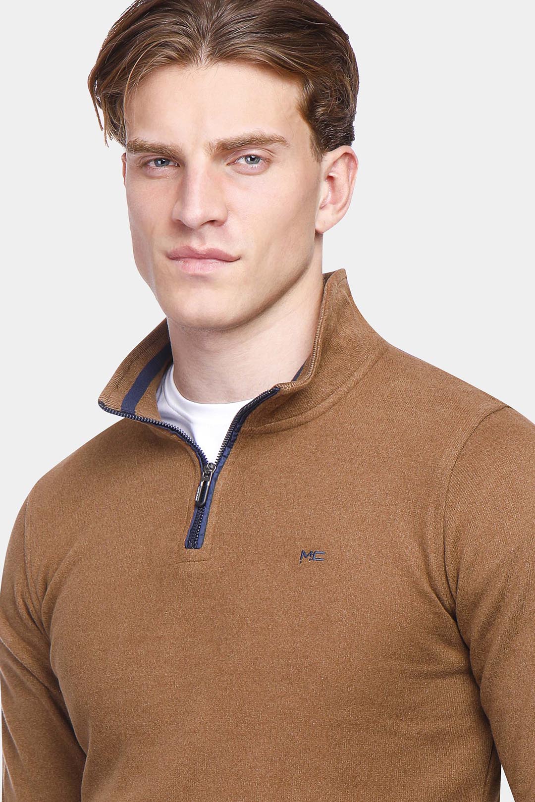 Camel Zipper Sweatshirt