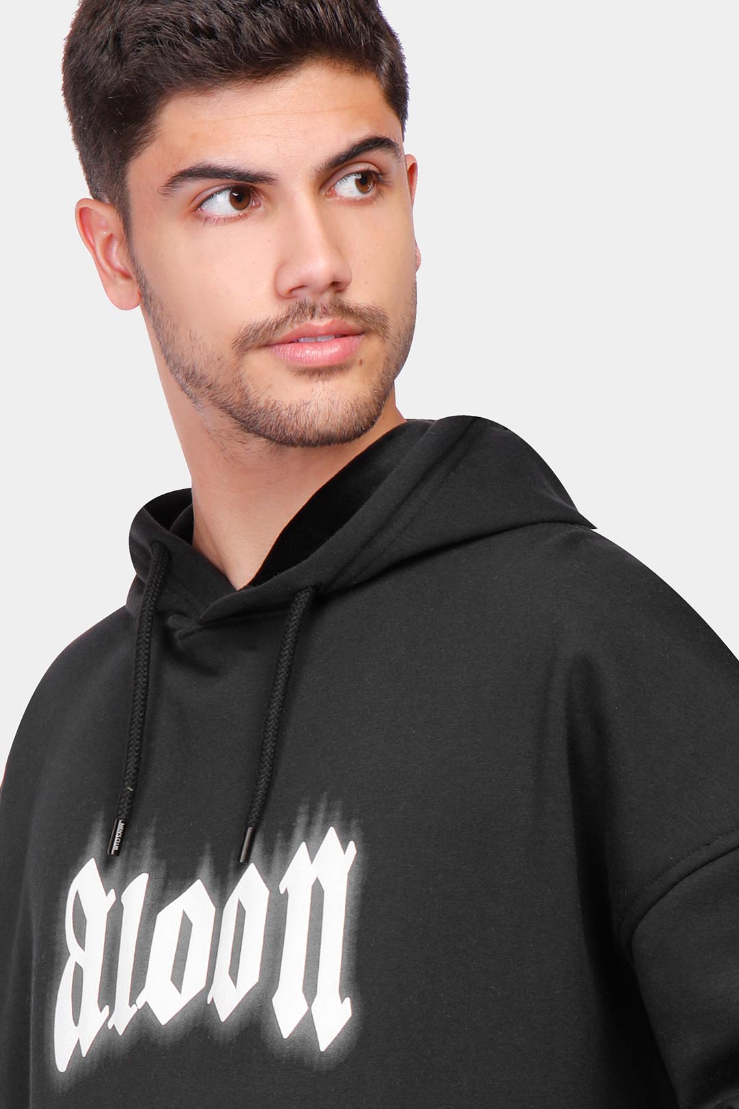 Black Hoodie Over Size Sweatshirt