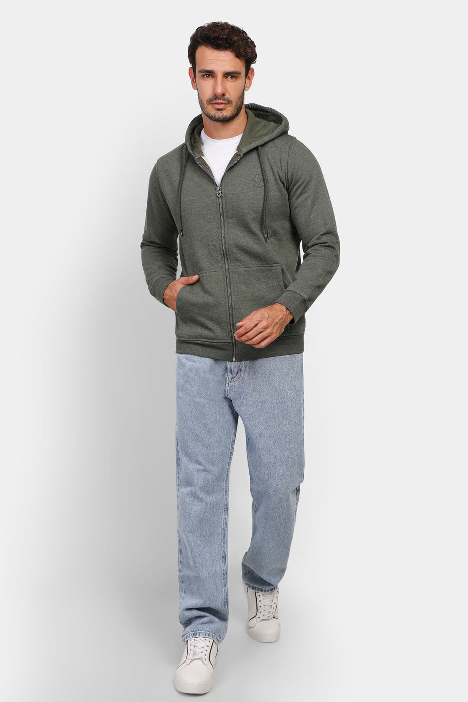 hoodie-zipper-sweatshirt-slim-fit-green