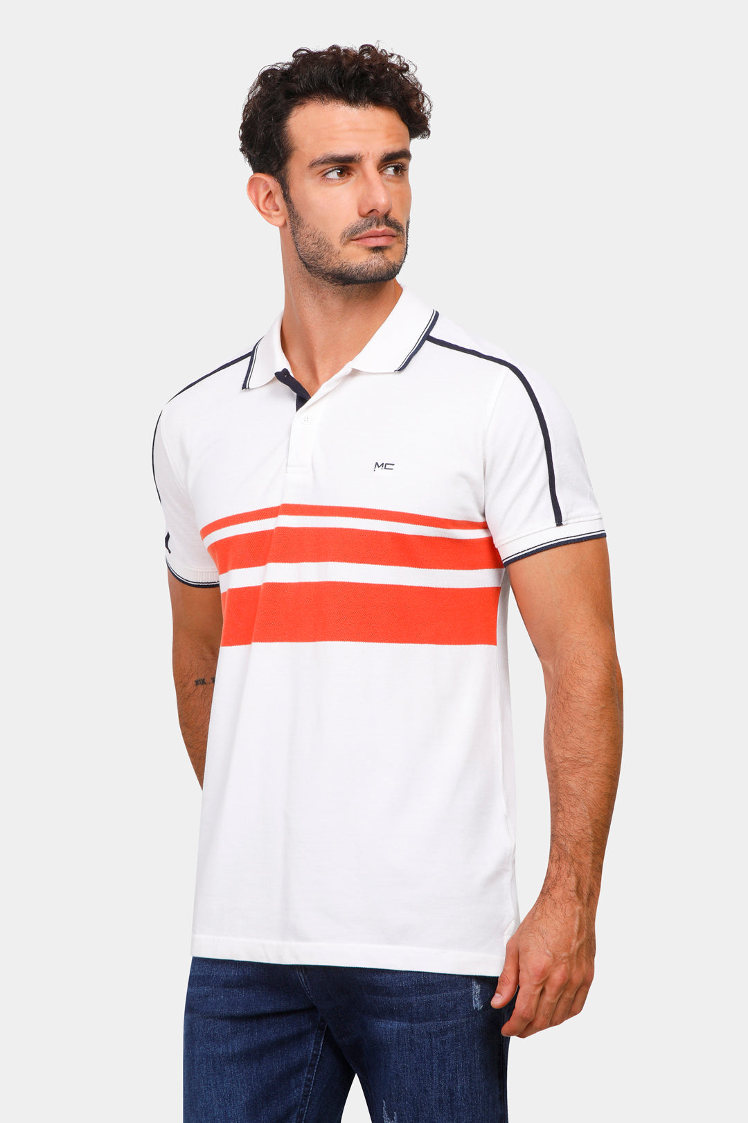 polo-shirt-baisc-slim-fit-summer-white