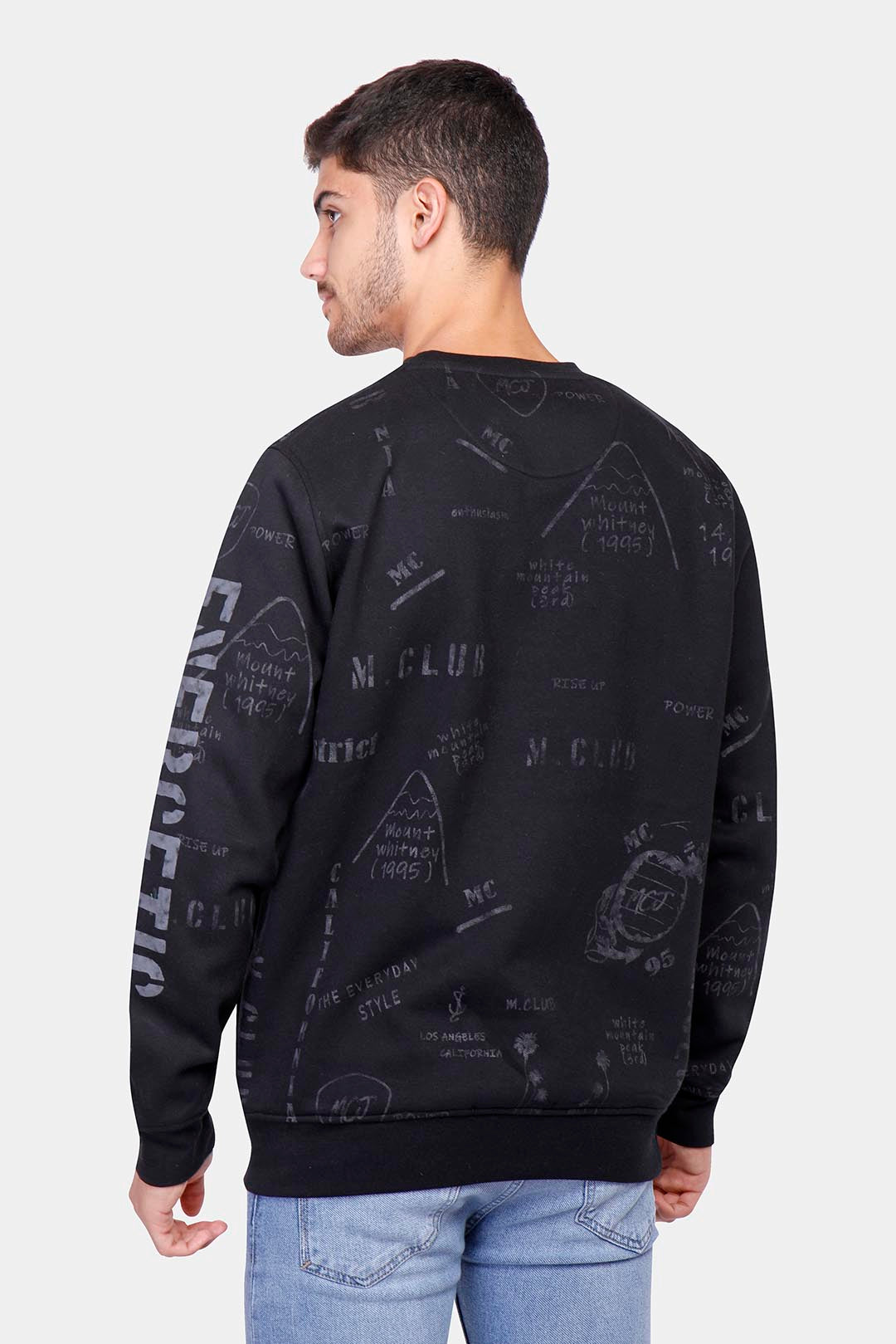 Black Crew Neck Sweatshirt