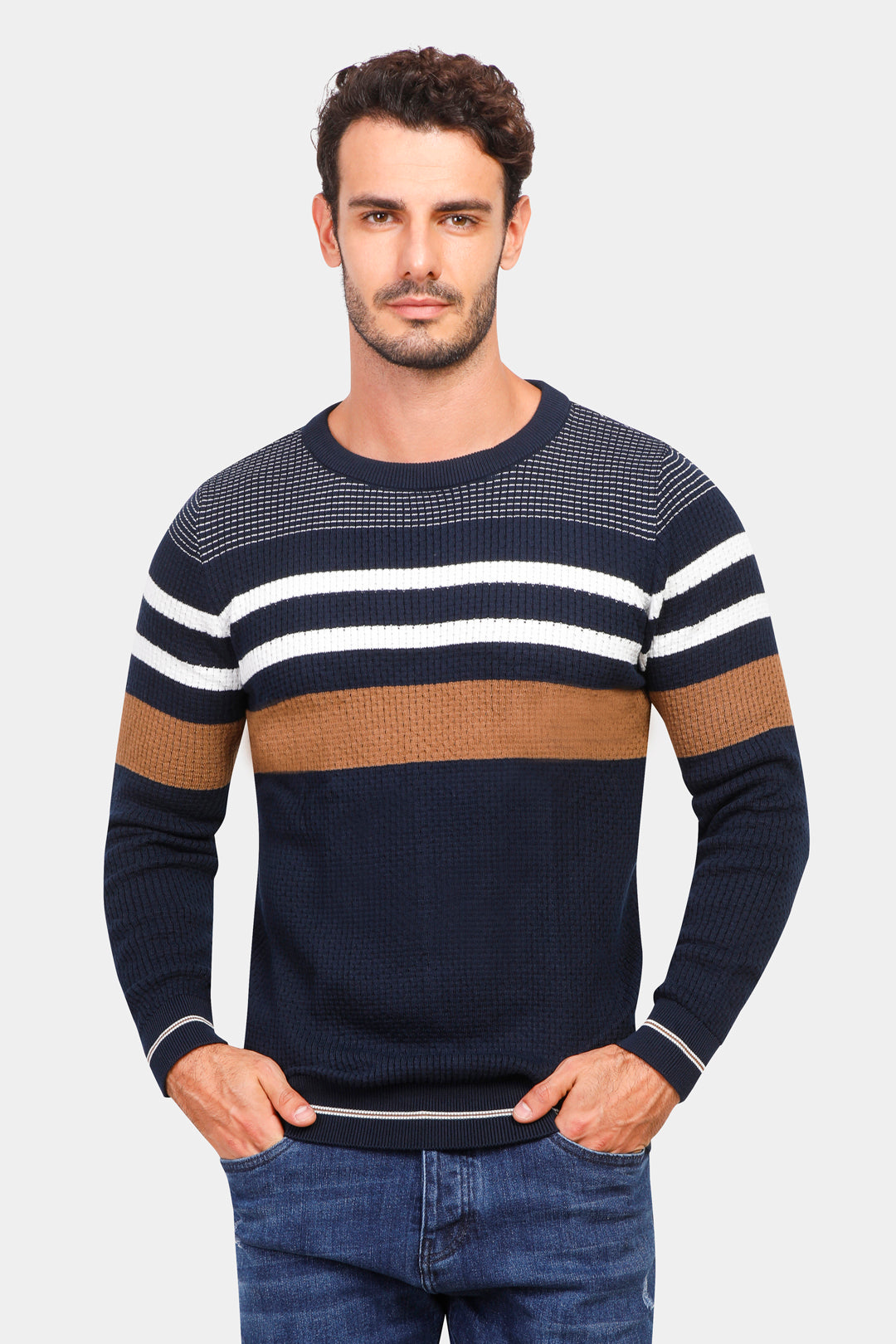 Navy Crew Neck Pullover