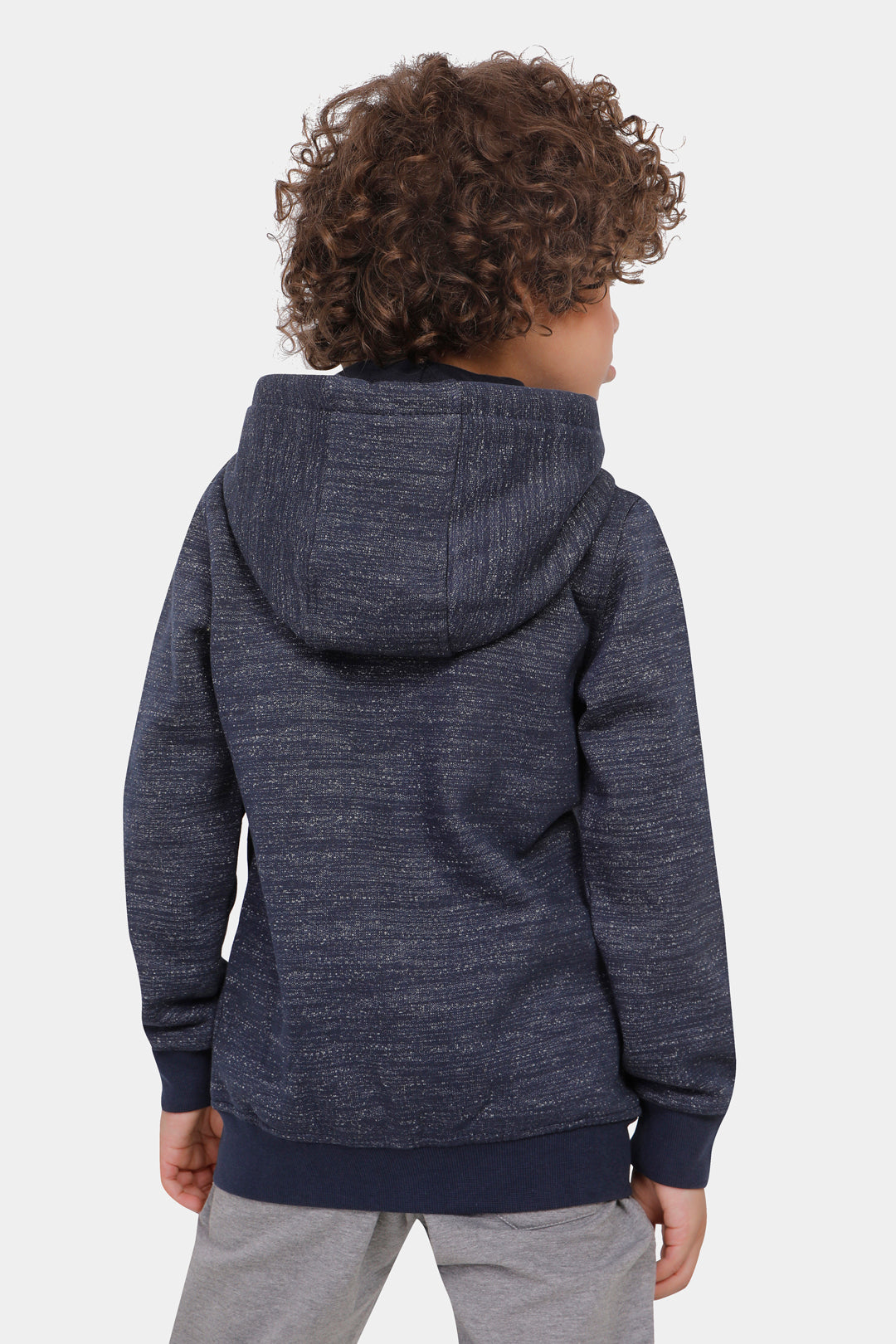 Navy Zipper Hoodie Sweatshirt