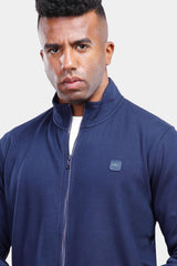 Navy Full Zipper Sweatshirt