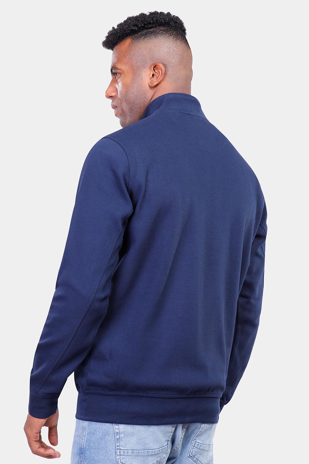 Navy Full Zipper Sweatshirt