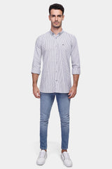 Black Striped Slim Fit Shirt