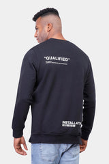 Black Crew Neck Sweatshirt