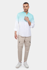 Aqua Degrade Slim Fit Shirt