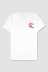 White Back Printed Crew Neck T-shirt 