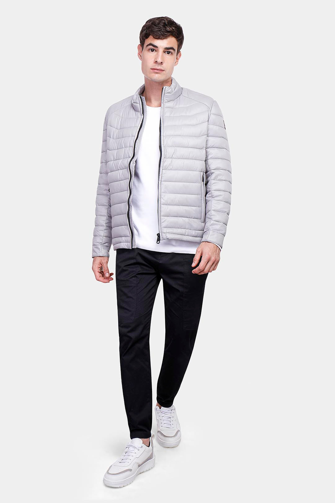 Silver Bomber Jacket