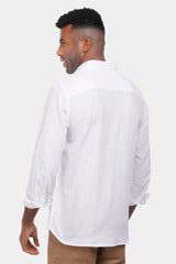 White linen Slim Fit Shirt