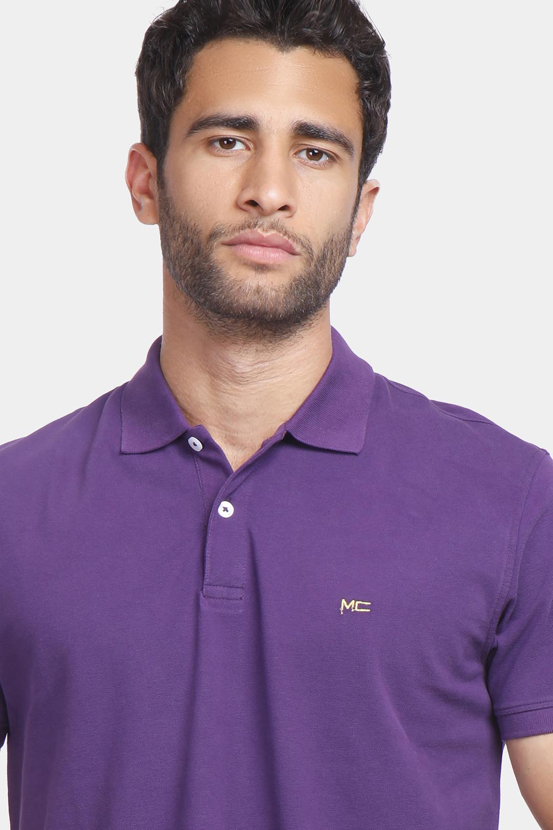 Purple Basic Polo Shirt