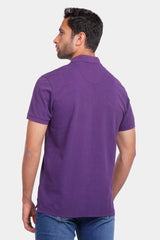 Purple Basic Polo Shirt