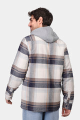 Checked Hoodie Overshirt