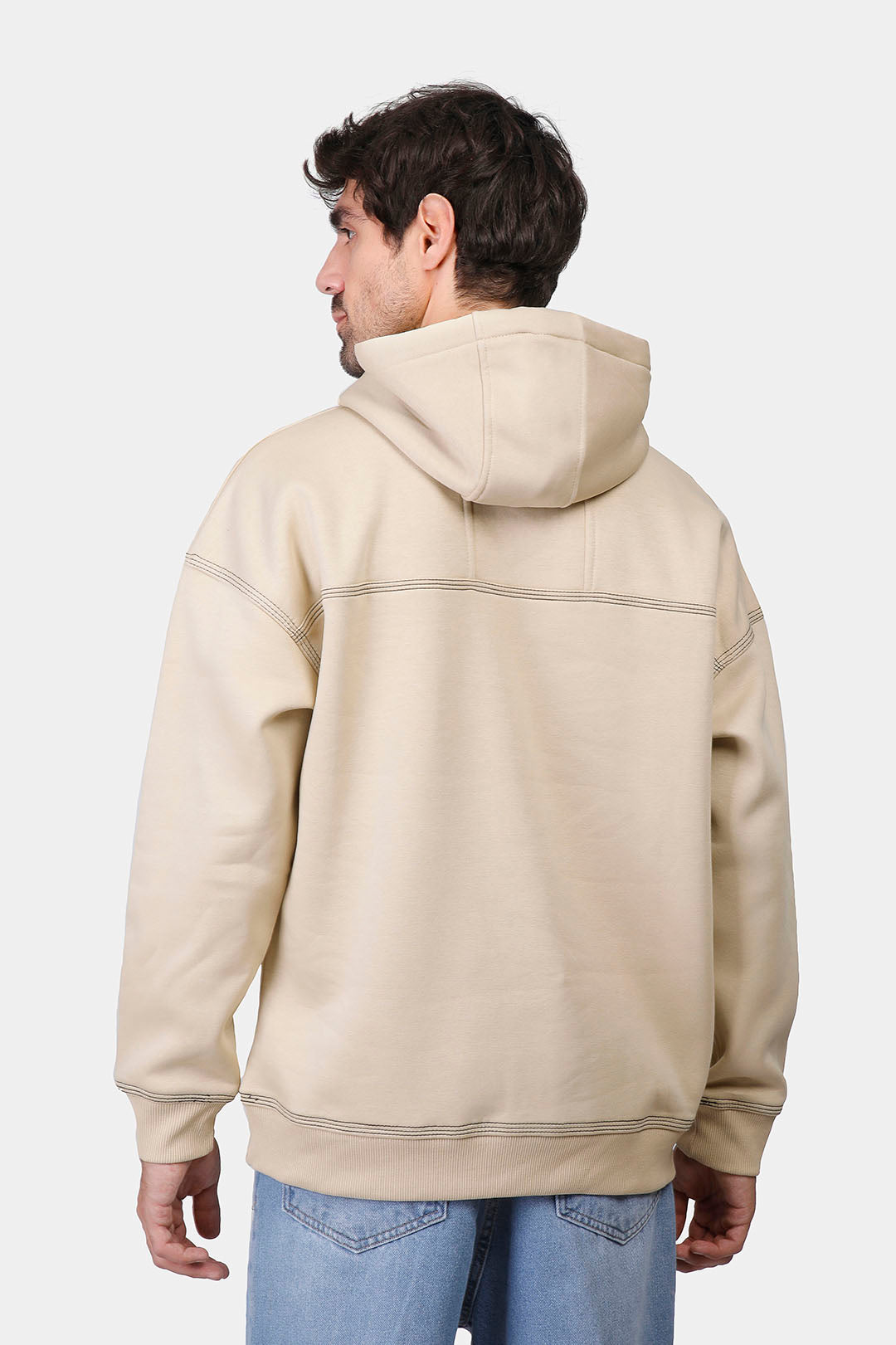 Boxy Fit Hoodie Sweatshirt