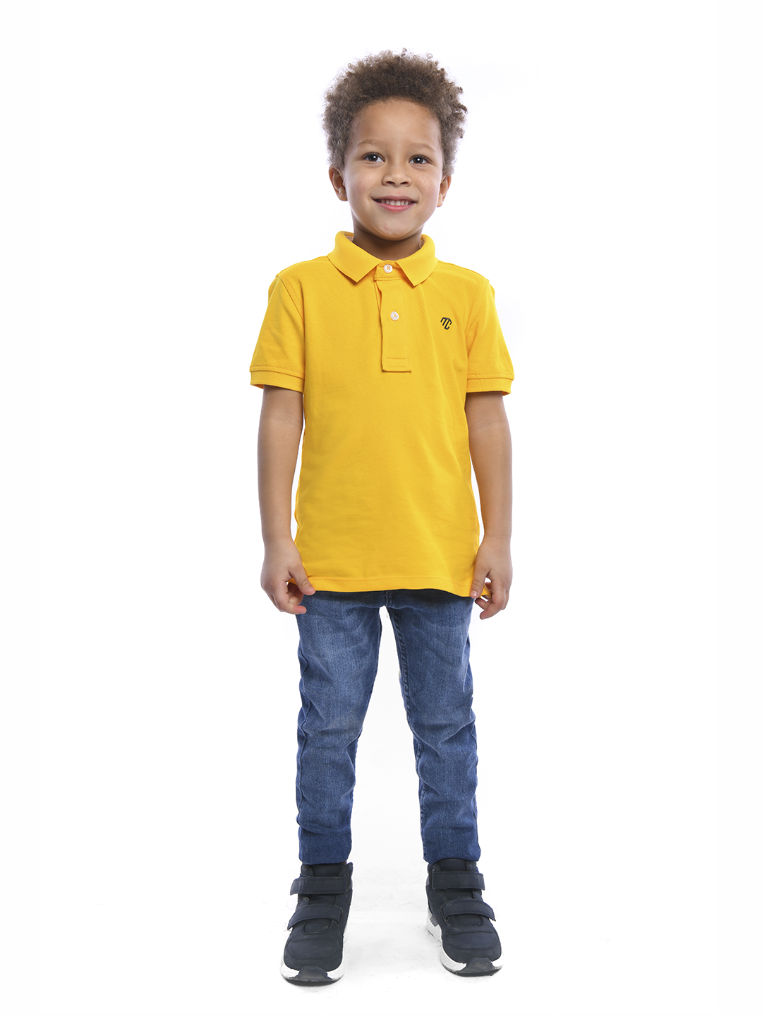 Yellow Basic Kids Polo Shirt