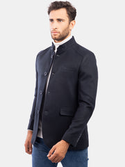 Navy Slim Fit Casual Blazer