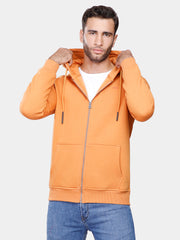 Mustard Zipper Hoodie Sweatshirt