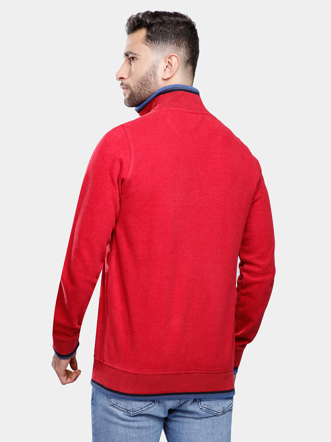 Red Half Zipper Pullover