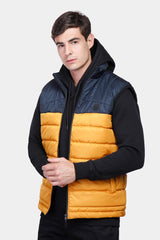 Mustard Slim Fit Casual Vest