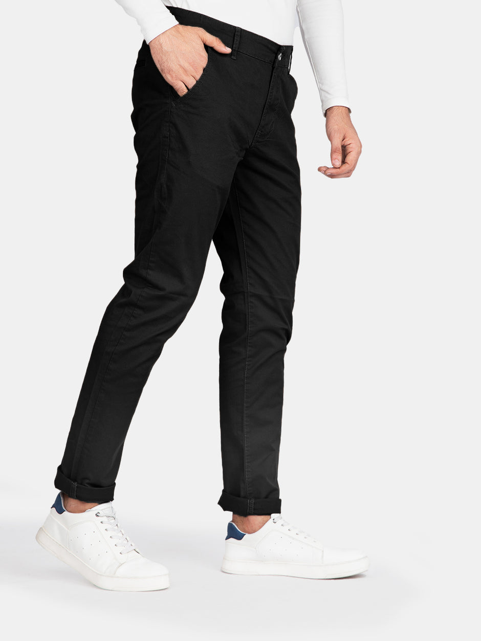 Black  Slim Fit Chino Pants